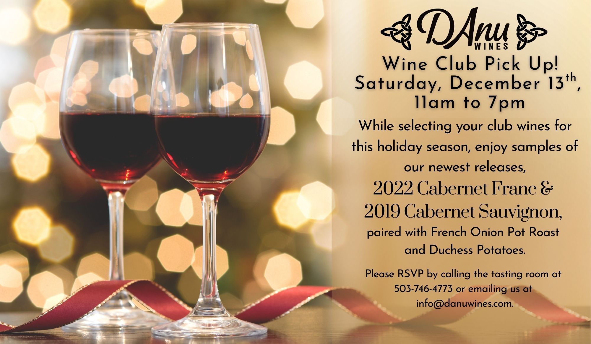 Celebrate the diversity of northwest grape growing with us this holiday season!